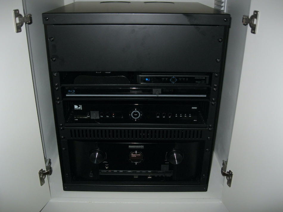 Small A/V Cabinet Rack
